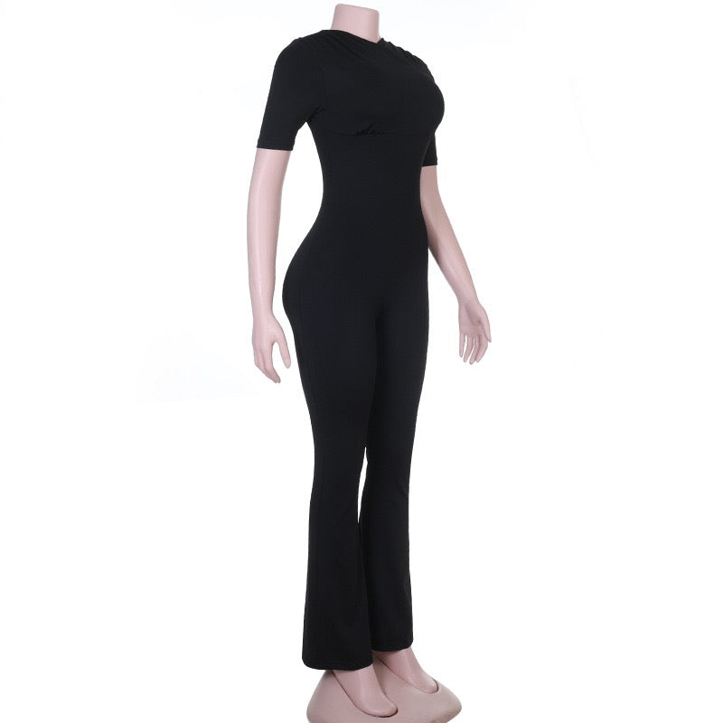 JANGO long jumpsuit in shaping fabric