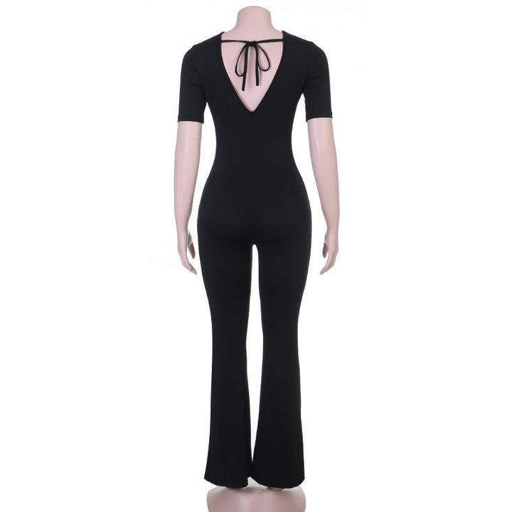 JANGO long jumpsuit in shaping fabric