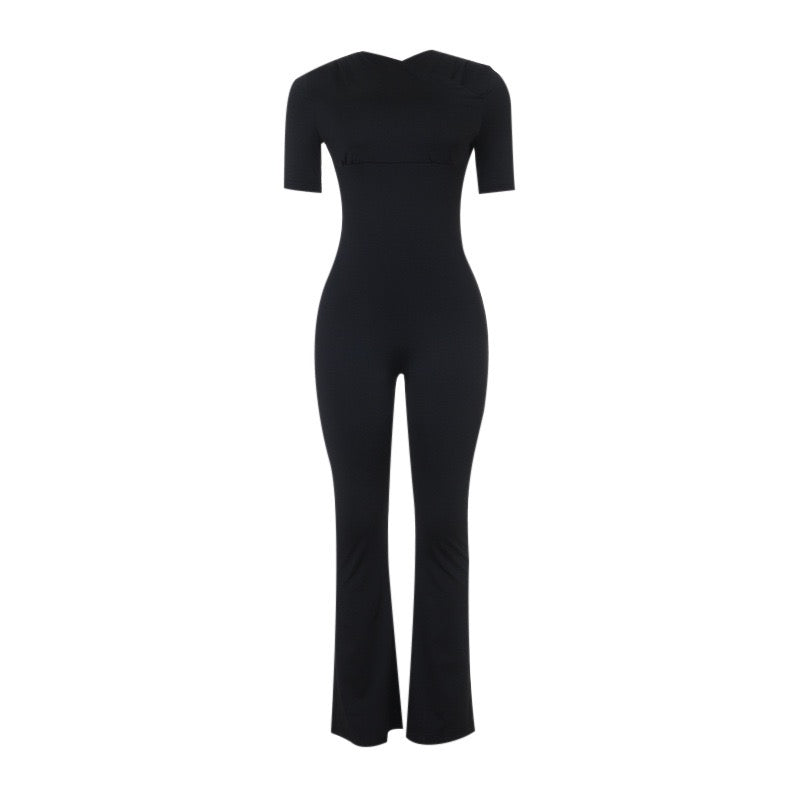 JANGO long jumpsuit in shaping fabric
