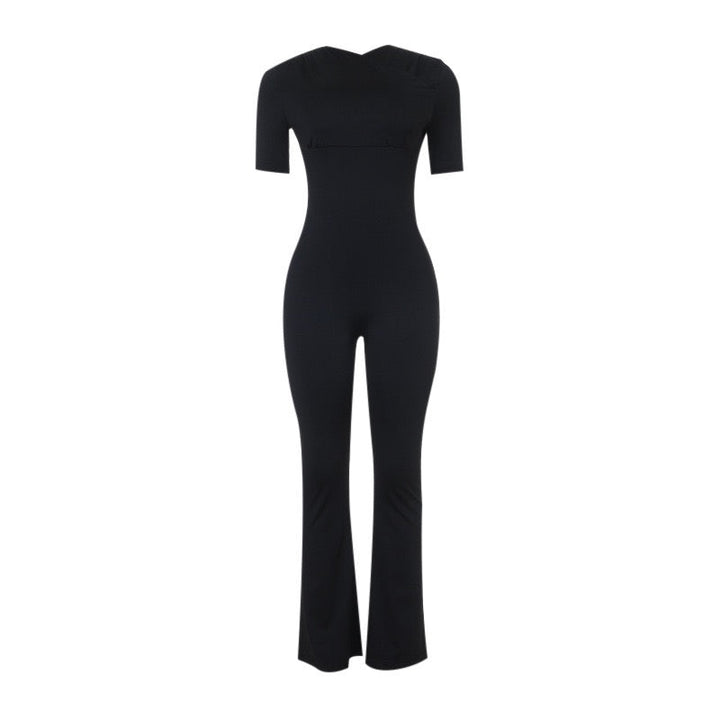 JANGO long jumpsuit in shaping fabric