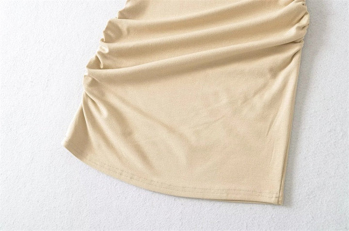 Bailey strapless ruched fitted mini dress in shaping fabric