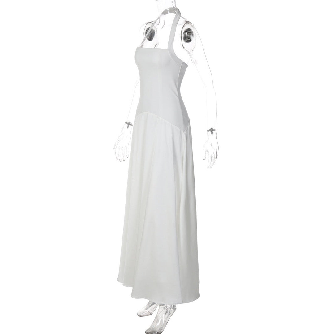 Haila satin maxi dress