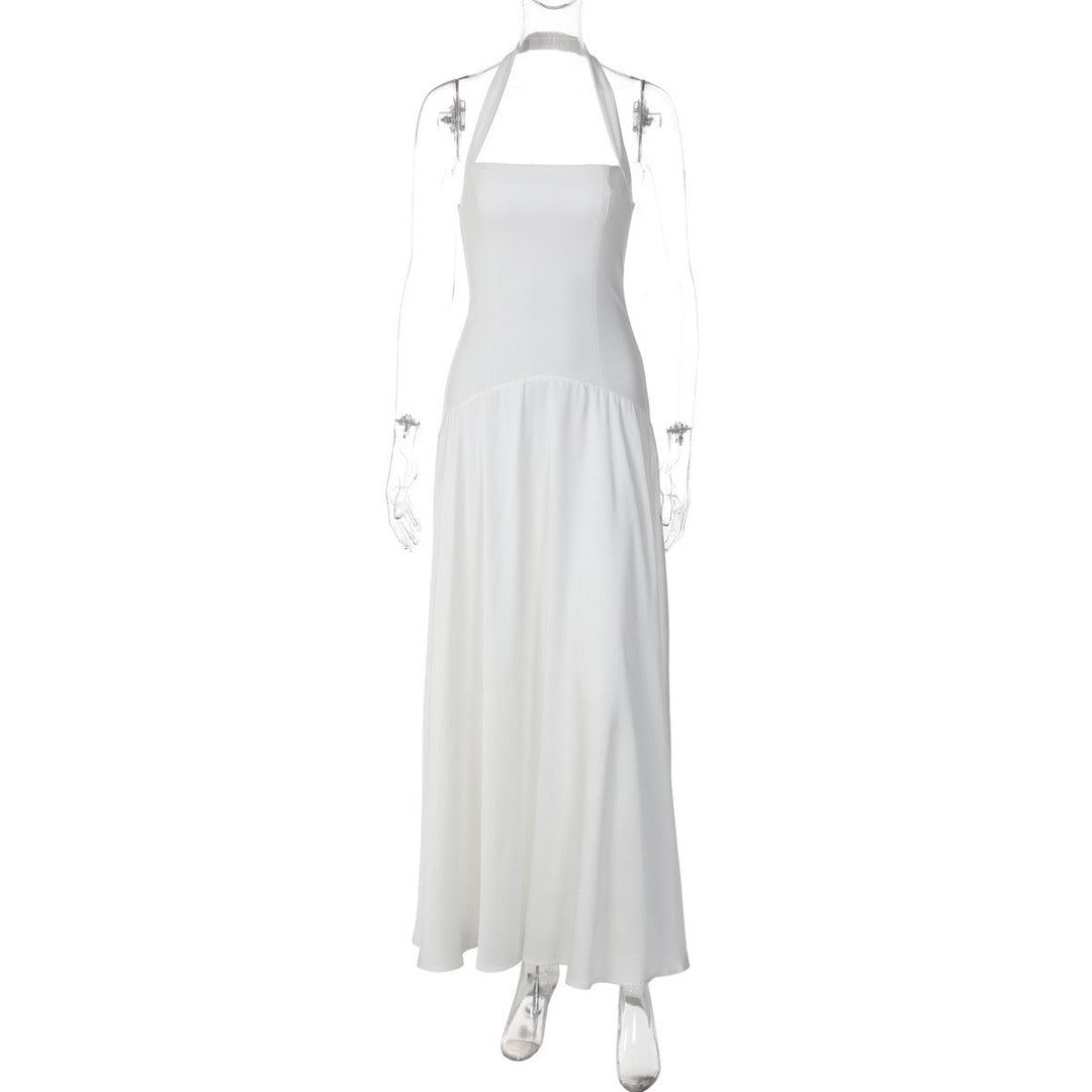 Haila satin maxi dress