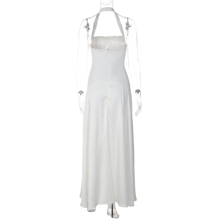 Haila satin maxi dress