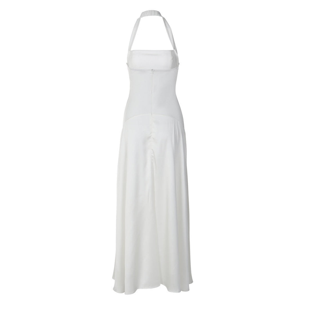 Haila satin maxi dress