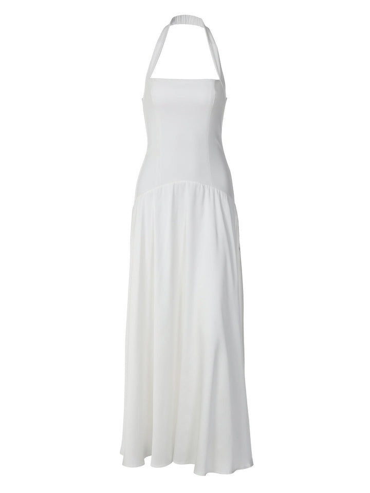 Haila satin maxi dress