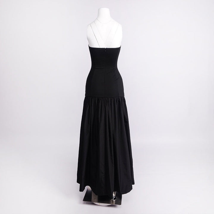 Zimra A-line maxi dress with a cutout design