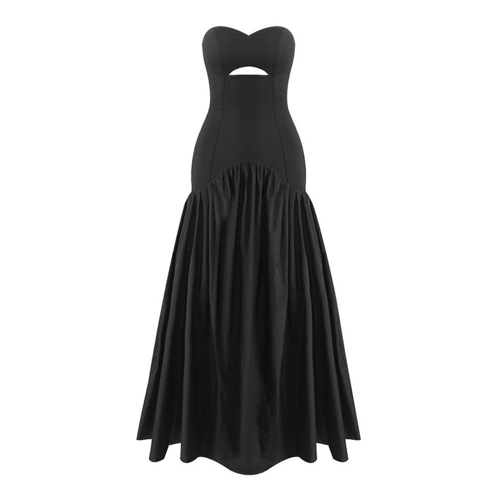 Zimra A-line maxi dress with a cutout design