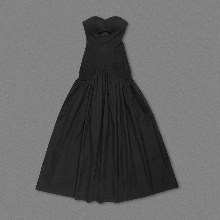 Zimra A-line maxi dress with a cutout design