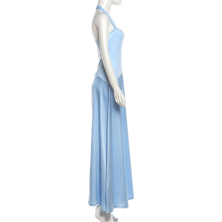 Haila satin maxi dress