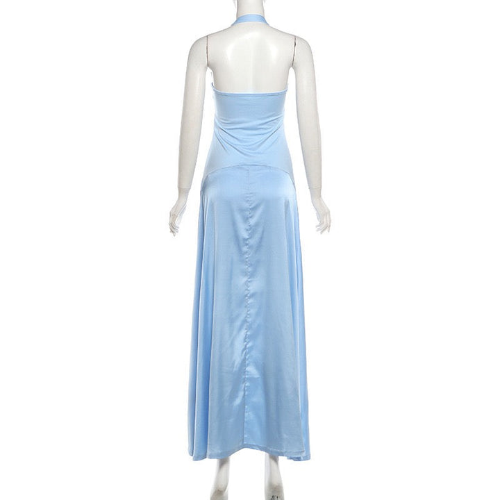Haila satin maxi dress