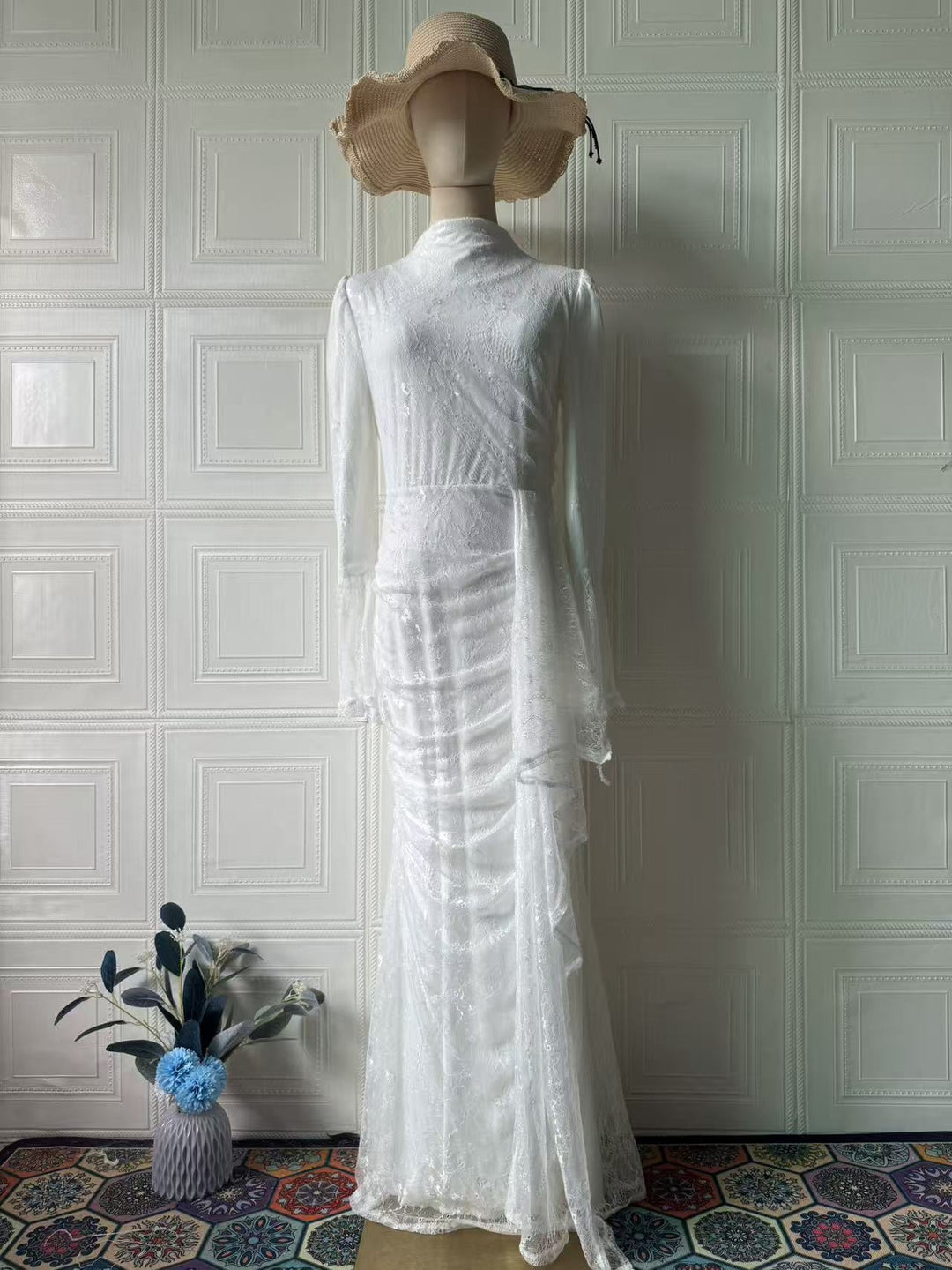 שמלת מקסי תחרה - FRAN