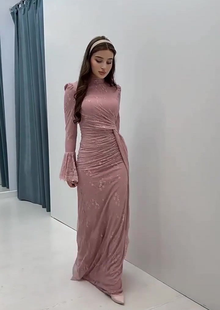 שמלת מקסי תחרה - FRAN