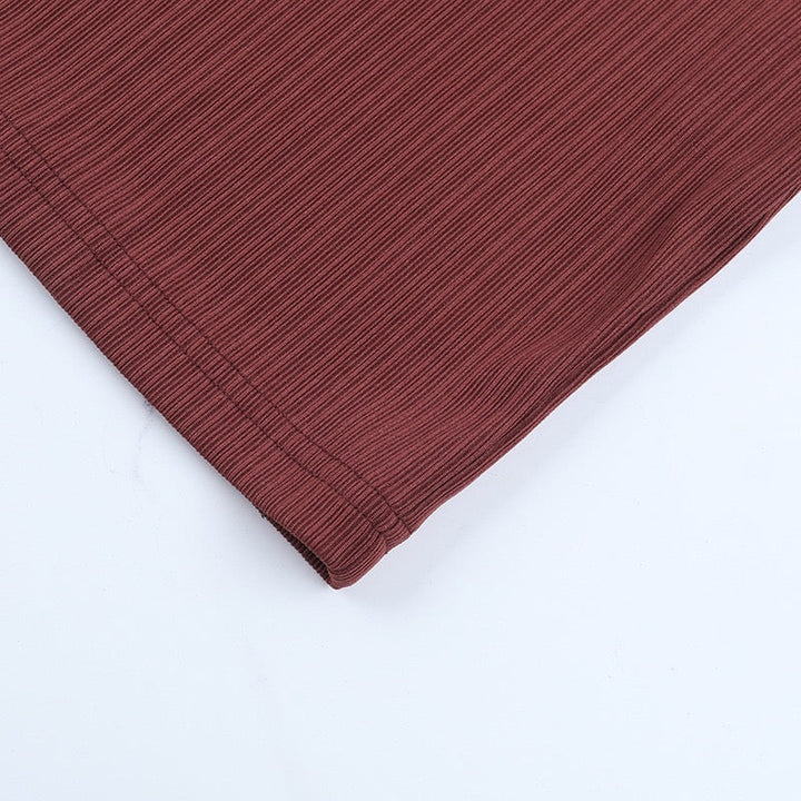 Maxi dress with cross pleats and slit design - Adalyan