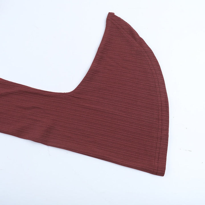 Maxi dress with cross pleats and slit design - Adalyan