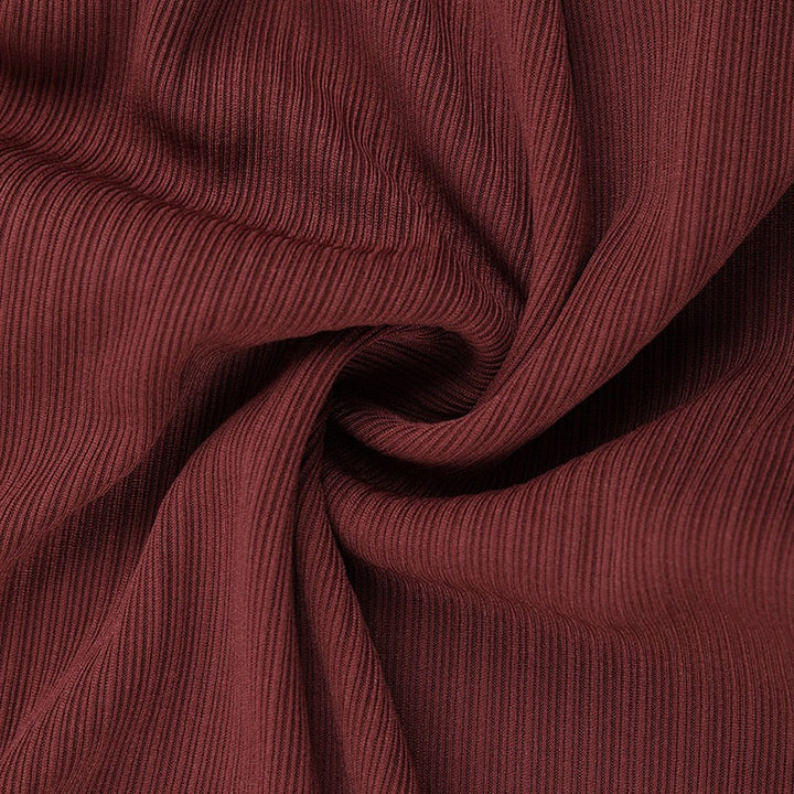 Maxi dress with cross pleats and slit design - Adalyan