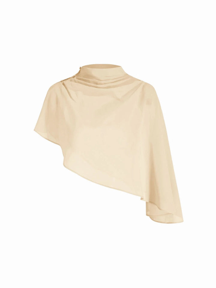Dania satin maxi dress with a chiffon overlay