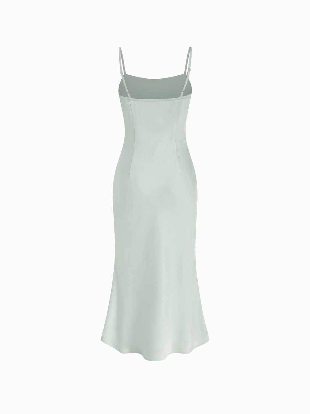 Dania satin maxi dress with a chiffon overlay
