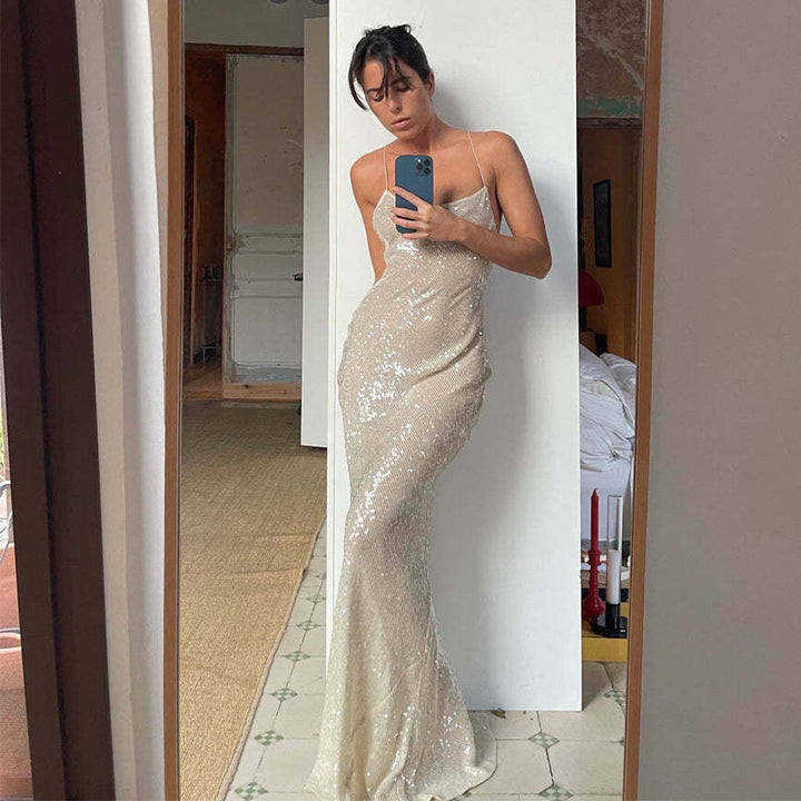 Sequin maxi dress – Meril