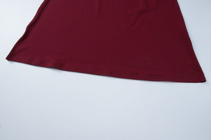 Maxi dress with ruched design and polo neck - VIOLET