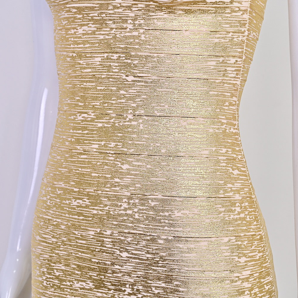 Briella mini dress in shiny shaping fabric
