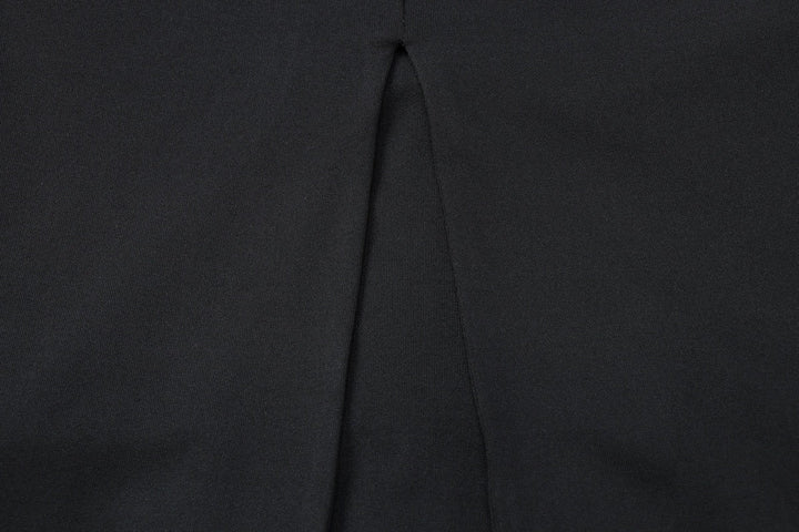 Maxi dress with collar and slit design - LIANA