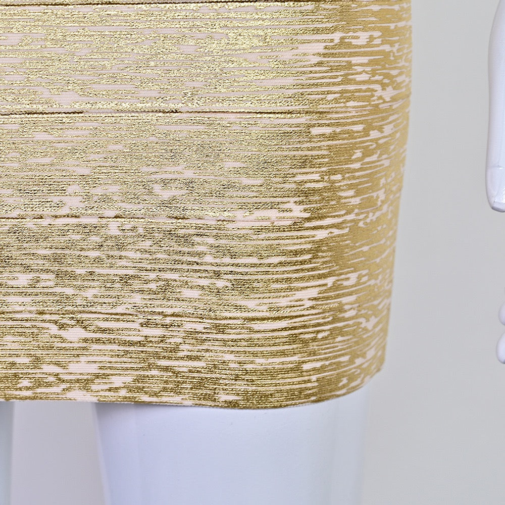 Briella mini dress in shiny shaping fabric