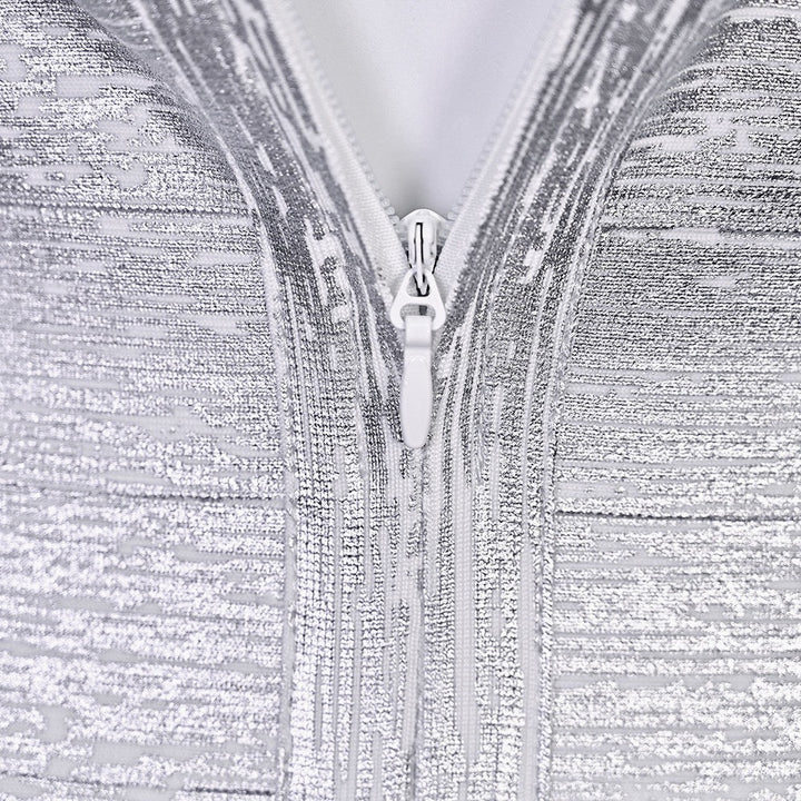 Briella mini dress in shiny shaping fabric
