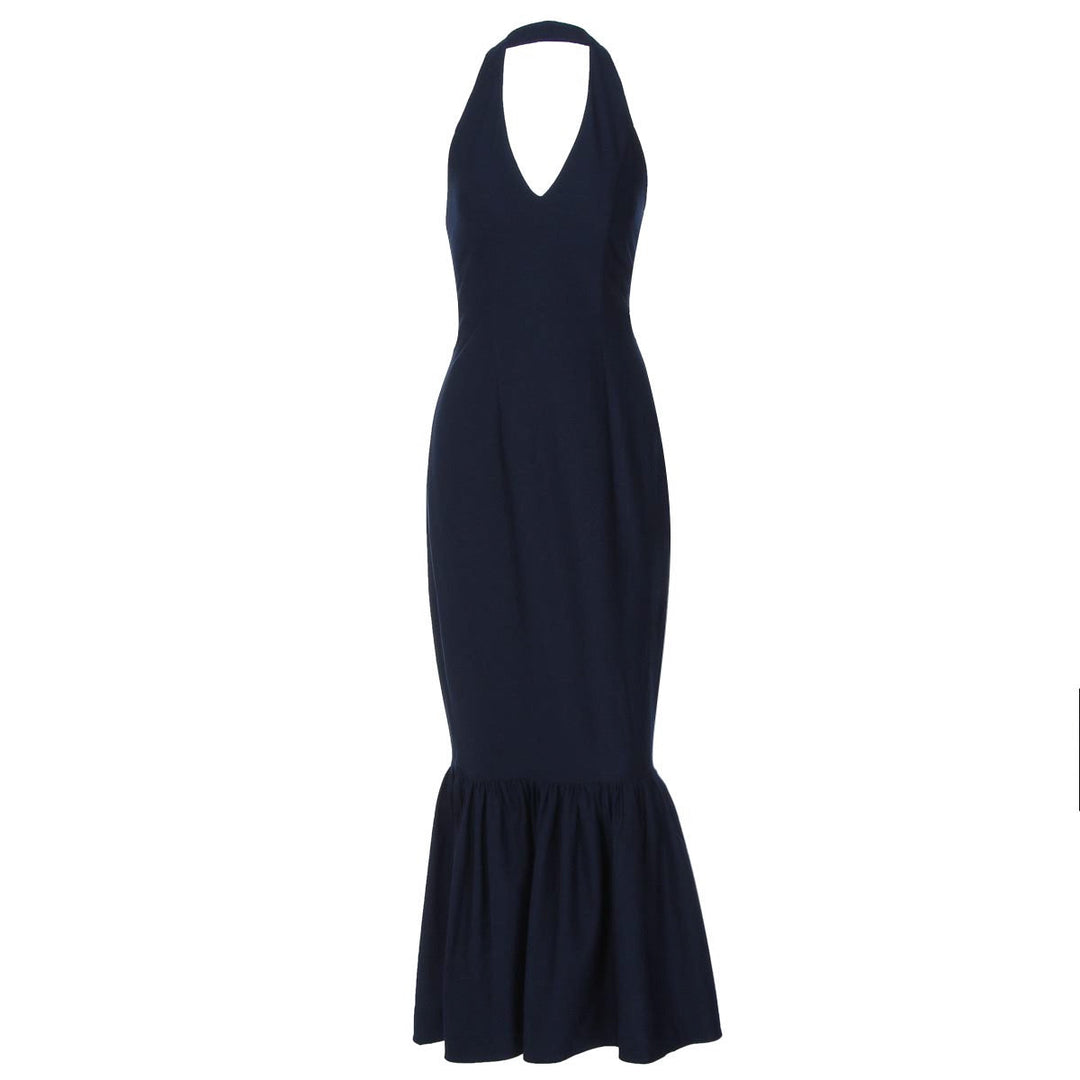 Tight maxi dress with open back - Leah