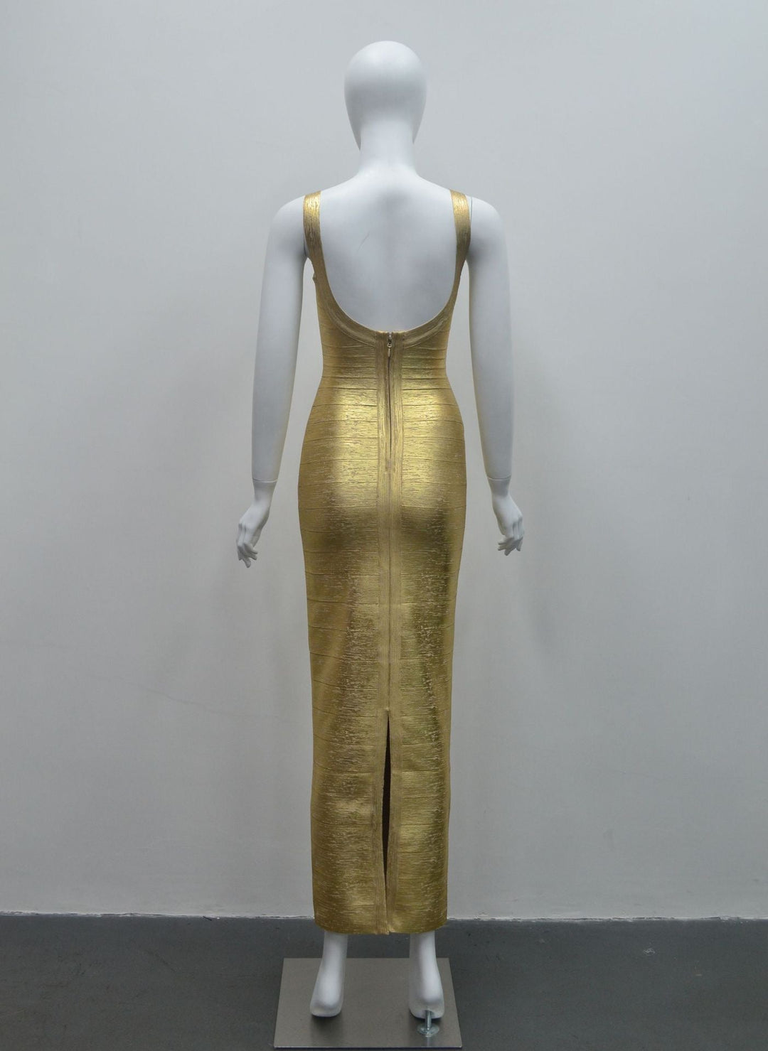 Briella maxi dress in shiny shaping fabric