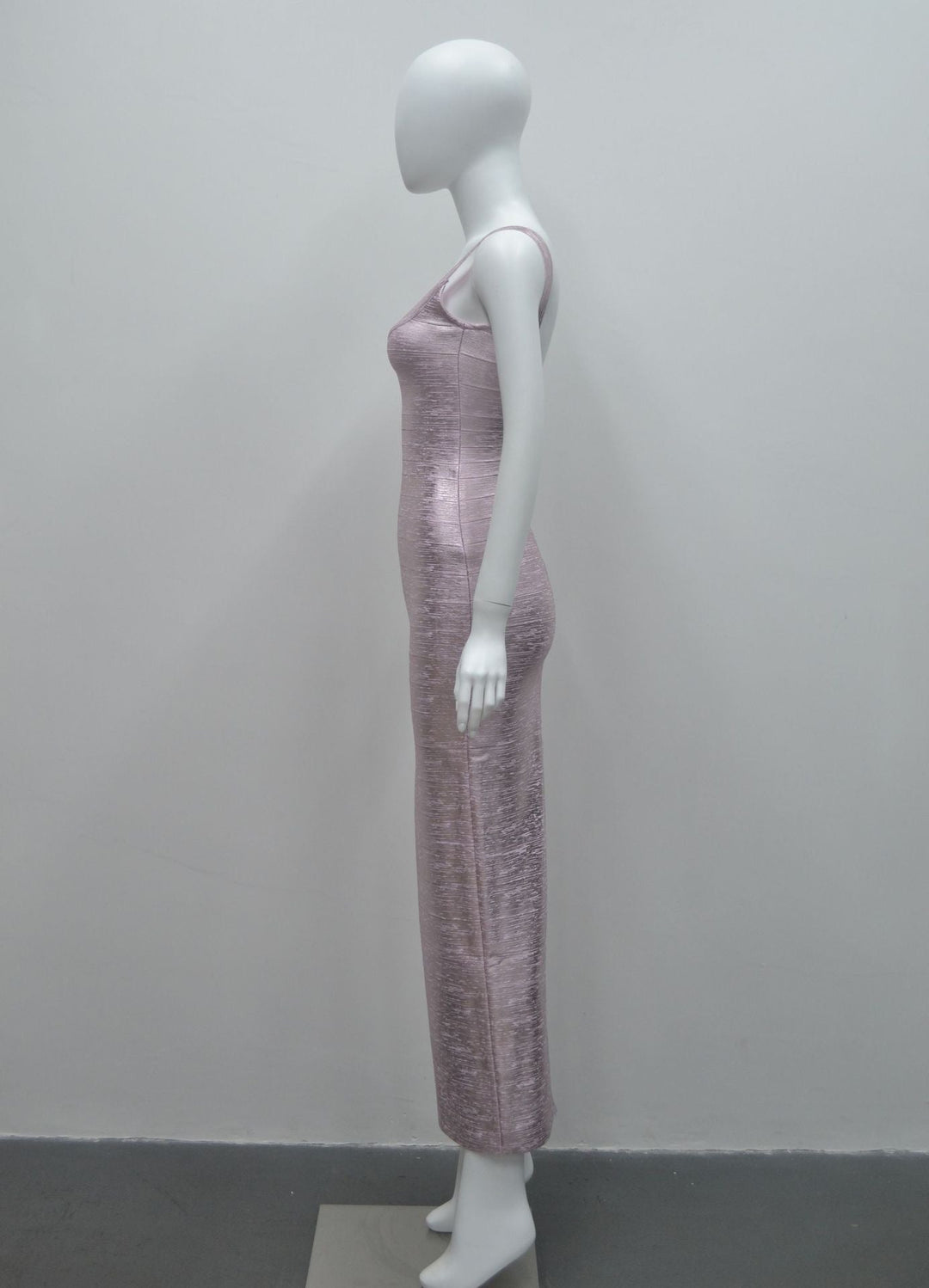 Briella maxi dress in shiny shaping fabric