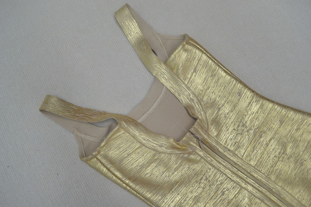 Briella maxi dress in shiny shaping fabric