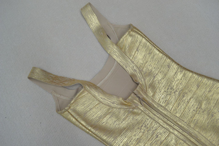 Briella maxi dress in shiny shaping fabric