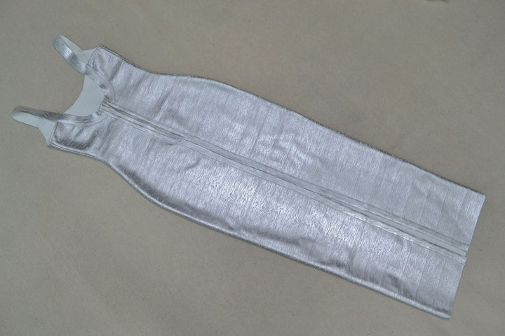 Briella maxi dress in shiny shaping fabric