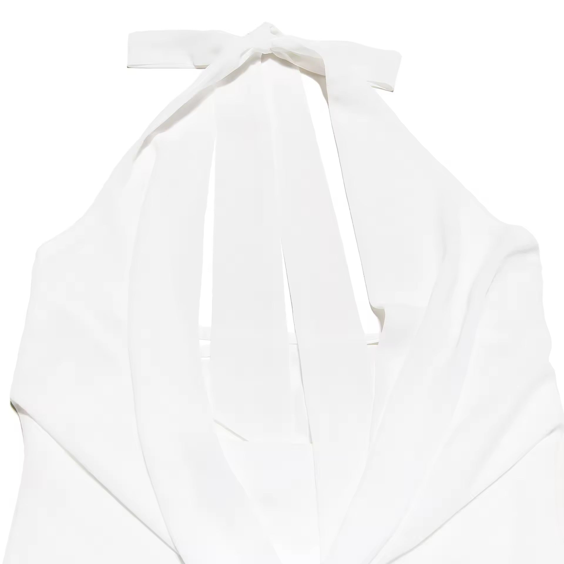 שמלת מיני מלמלה שיפון צווארון נופל גב פתוח - Juliana