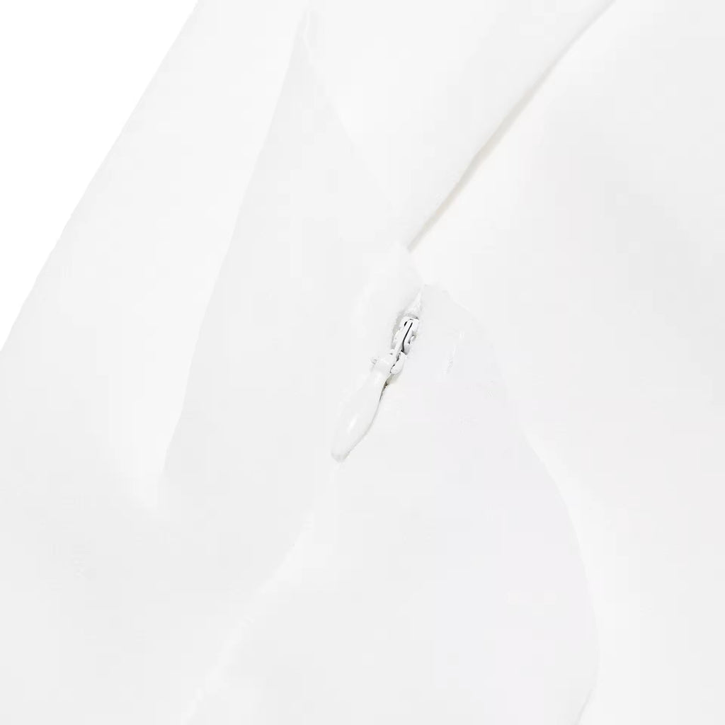 שמלת מיני מלמלה שיפון צווארון נופל גב פתוח - Juliana