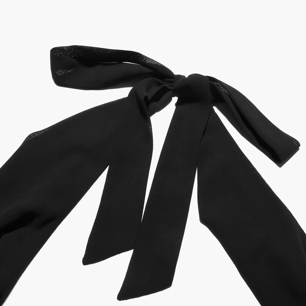 שמלת מיני מלמלה שיפון צווארון נופל גב פתוח - Juliana