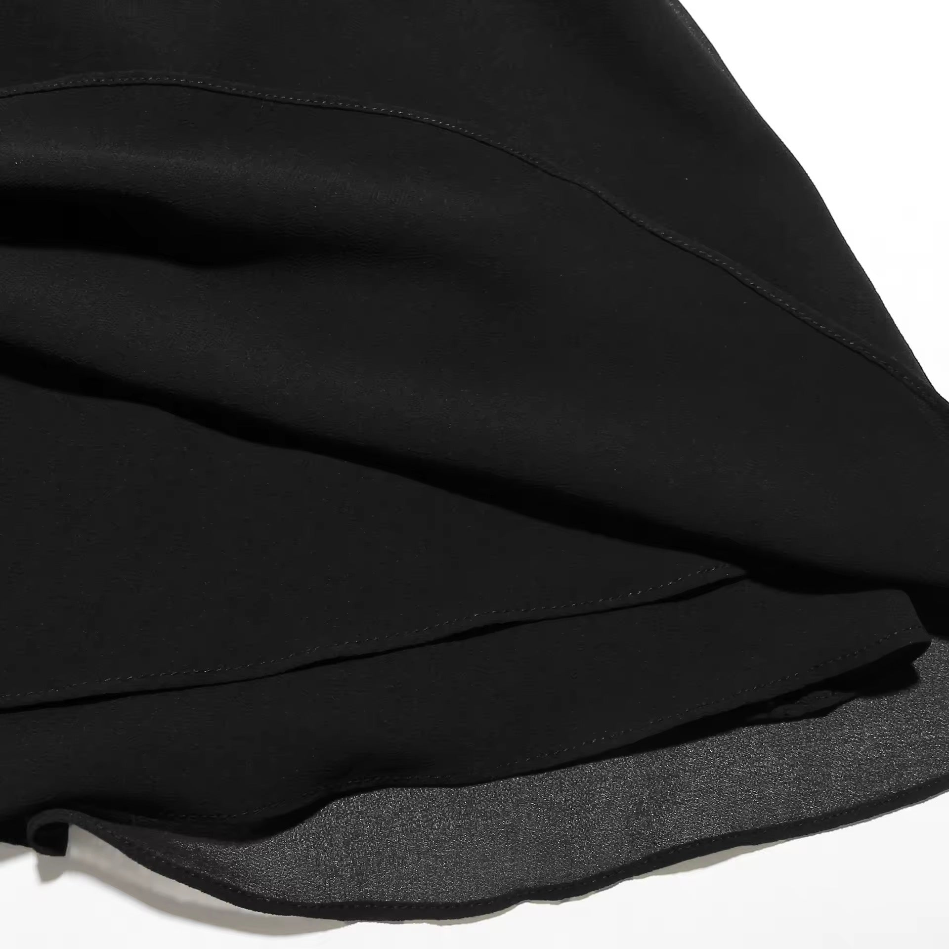 שמלת מיני מלמלה שיפון צווארון נופל גב פתוח - Juliana