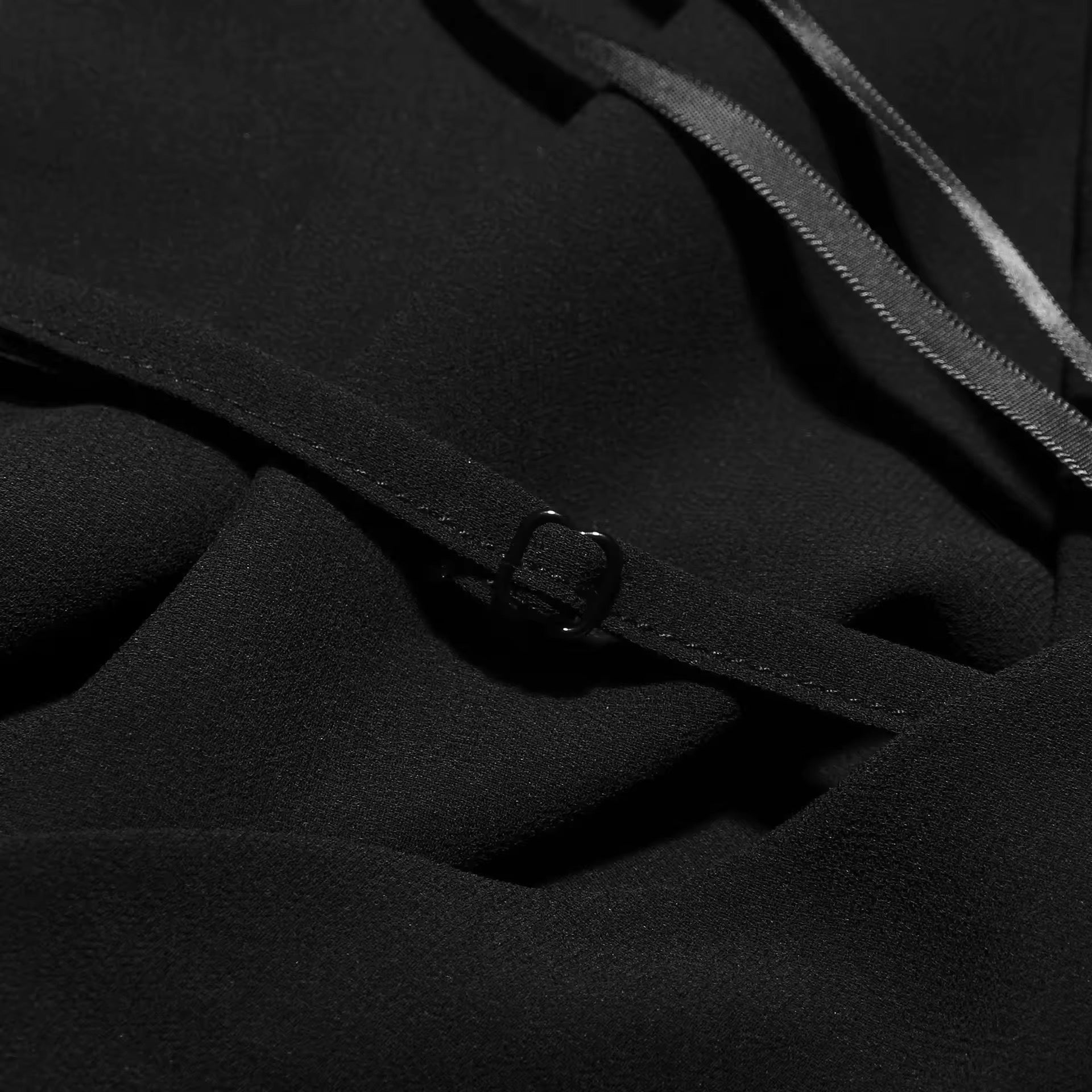 שמלת מיני מלמלה שיפון צווארון נופל גב פתוח - Juliana