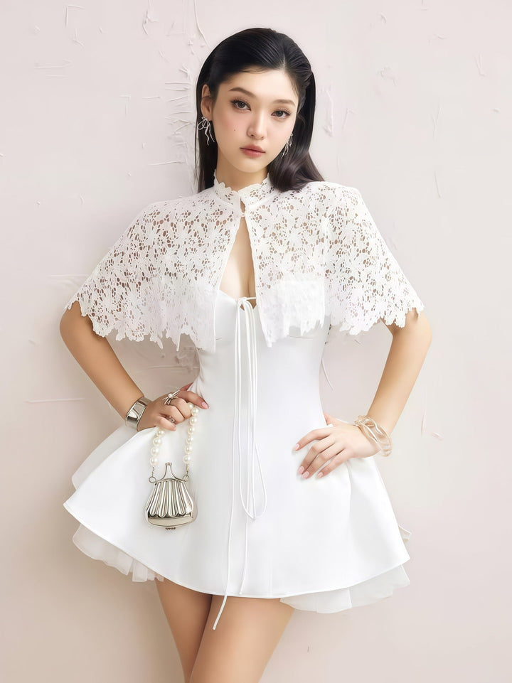A-line mini dress in tulle – Laia
