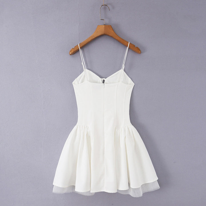 A-line mini dress in tulle – Laia