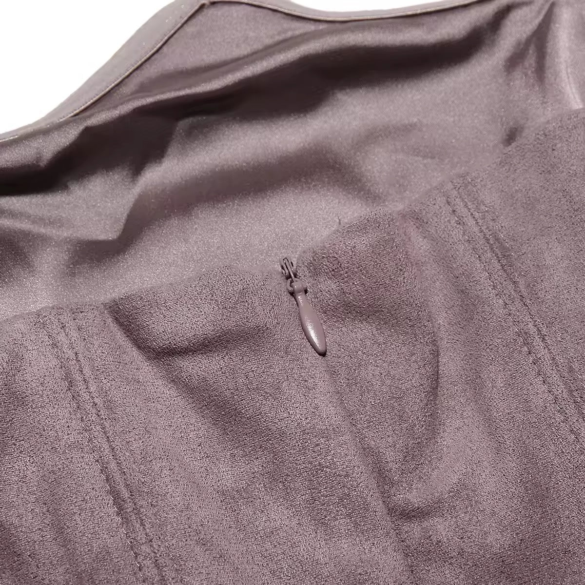 שמלת מקסי סטרפלס סאטן בשילוב מחוך צמוד - נויה