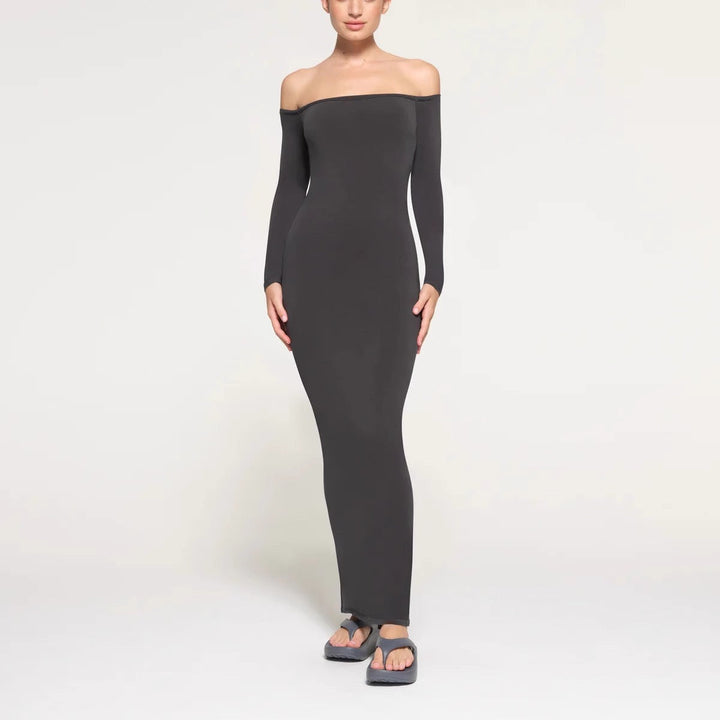 Off-shoulder maxi dress - kimmy