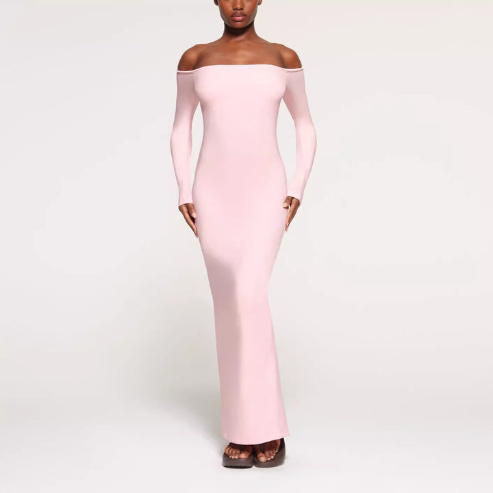 Off-shoulder maxi dress - kimmy