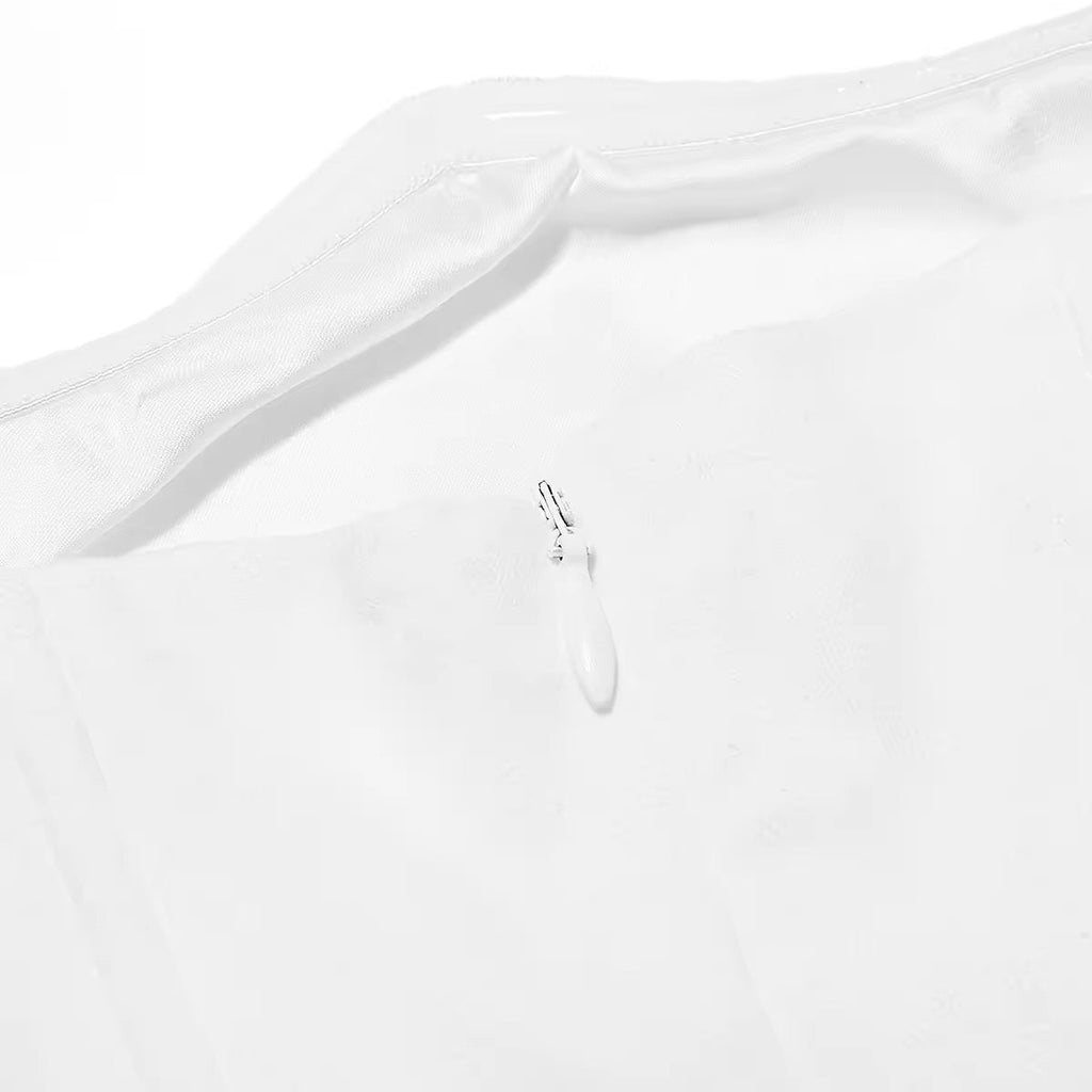 שמלת מקסי סטרפלס סאטן בשילוב מחוך צמוד - נויה