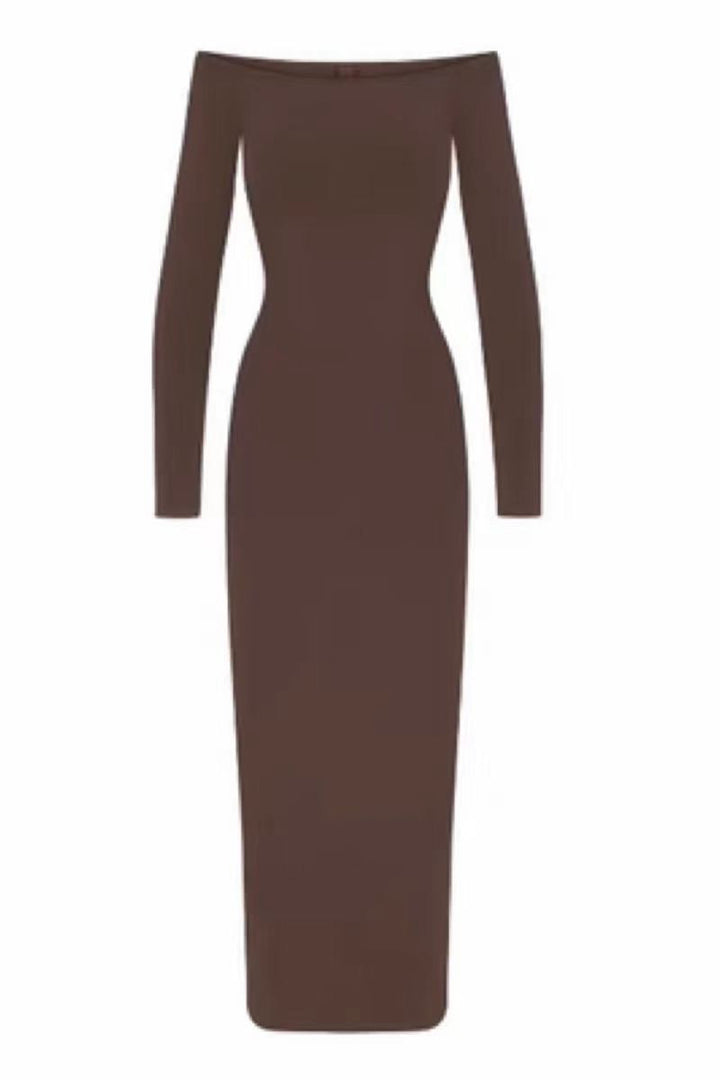 Off-shoulder maxi dress - kimmy