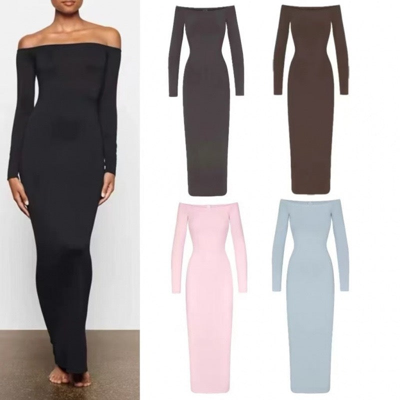 Off-shoulder maxi dress - kimmy
