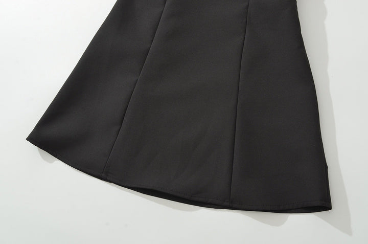 A-line mini dress with back ties for a fitted waist – Vela