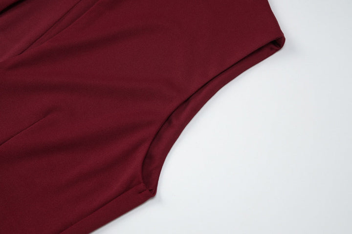 Elegant fitted maxi dress with buckle closure design - IRENA