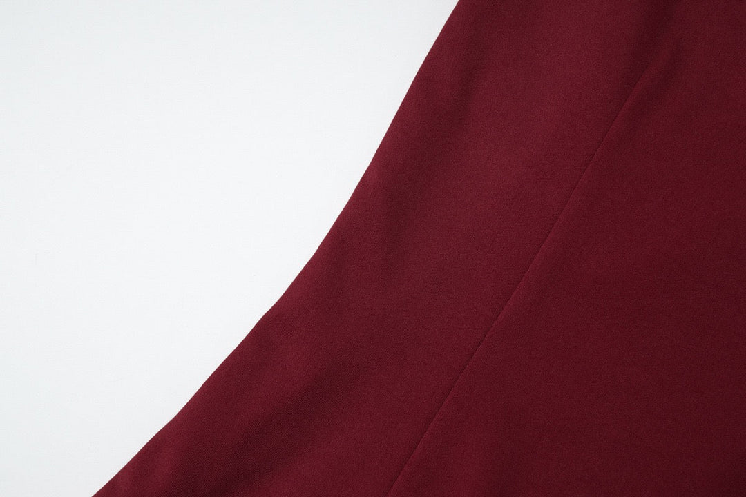 Elegant fitted maxi dress with buckle closure design - IRENA